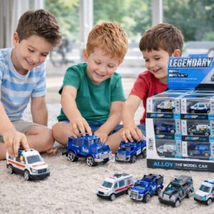 LEGENDARY Car Model – Jeep, Ambulance & Fire Brigade Die-Cast Toys 🚗 🏁