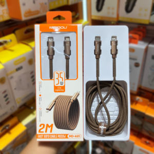 Nylon Fast Charging Data Cable Type-C to iPhone 2 Meter⚡