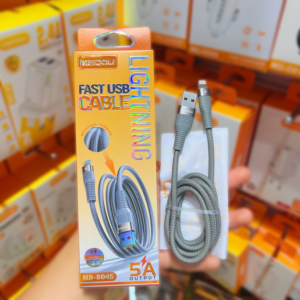 Nylon Fast Charging Data Cable USB to iPhone – 1 Meter⚡