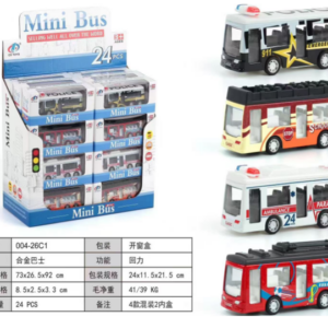 Metal Mini Bus Toy – Durable Die-Cast Vehicle for Kids 🚌 🚏