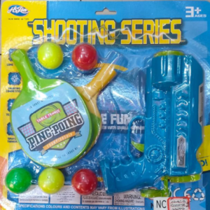 Table Tennis Ping Pong Set – Rackets with Shooting Gun Series🏓 🎯