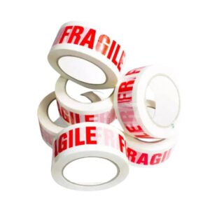 Fragile Warning Tape 45mm × 50m – Pack of 6 | Secure & Protective Packaging 📦⚠️