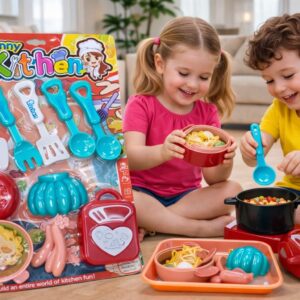 Little Chef Adventure! Children’s Kitchen Food Play Food Toy Set🍳 🍕