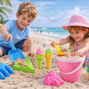 Beach Sand Bucket Toys 8 piece Set for Kids  🪣 🏖️
